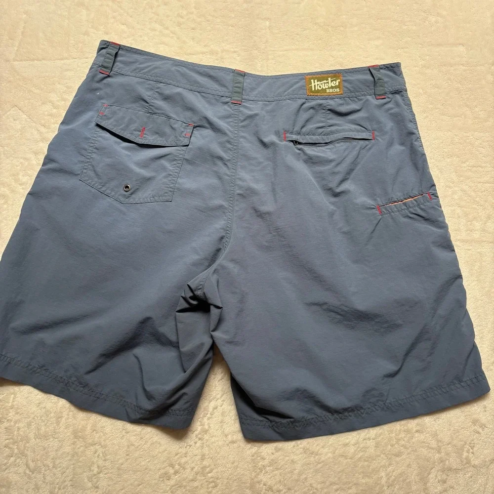 Howler‎ Bros Mens Blue Shorts Size 40 Ripstop Outdoors Fishing Adventure Nylon